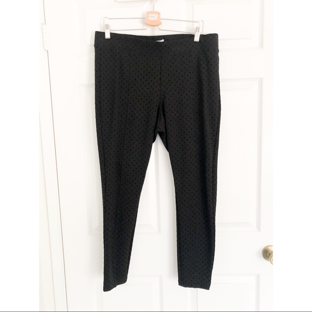 Old Navy Subtle Polkadot Black Pants